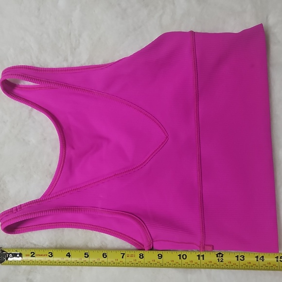 Lululemon Power Pivot tank Top Rib-sonic Pink Size 6 - Picture 5 of 6